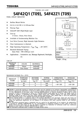 S4F42Z1 Datasheet PDF Toshiba