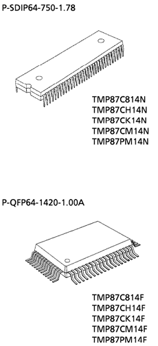 TMP87CH14N_F Datasheet PDF Toshiba