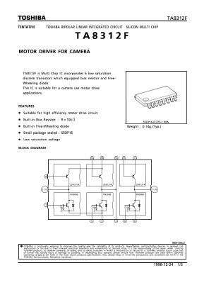TA8312F Datasheet PDF Toshiba