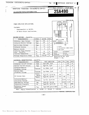 A490Y Datasheet PDF Toshiba