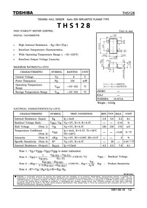 THS128 Datasheet PDF Toshiba
