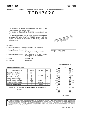 TCD1703C Datasheet PDF Toshiba