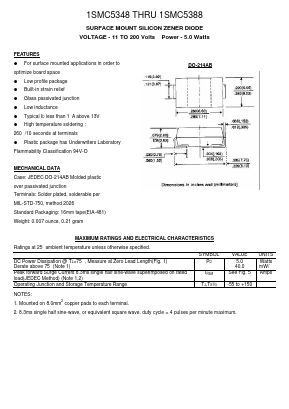 1SMC5359 Datasheet PDF Transys Electronics