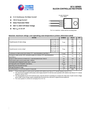 SC12-700-100 Datasheet PDF Transys Electronics
