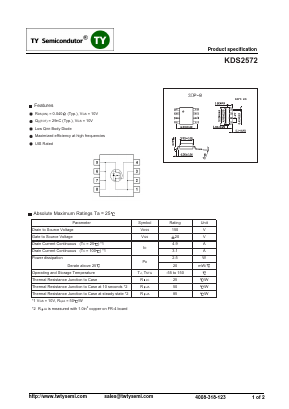 KDS2572 Datasheet PDF TY Semiconductor