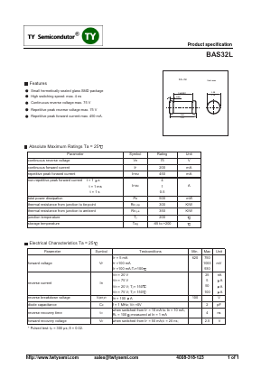 BAS32L Datasheet PDF TY Semiconductor