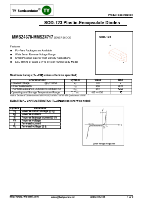 MMSZ4688 Datasheet PDF TY Semiconductor