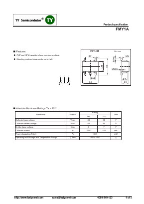 FMY1A Datasheet PDF TY Semiconductor