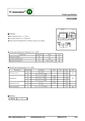 HVD380B Datasheet PDF TY Semiconductor