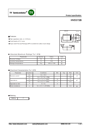 HVD372B Datasheet PDF TY Semiconductor