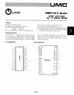 UM6116-V Datasheet PDF UMC Corporation