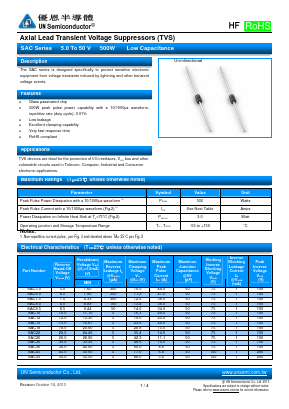 SAC8.5 Datasheet PDF UN Semiconducctor INC