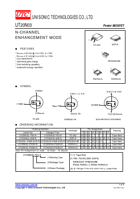 UT20N03G-S08-R Datasheet PDF Unisonic Technologies