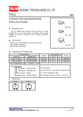TF212G-XX-AQ3-R Datasheet PDF Unisonic Technologies