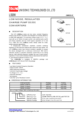 L5200L-XX-SM1-R Datasheet PDF Unisonic Technologies