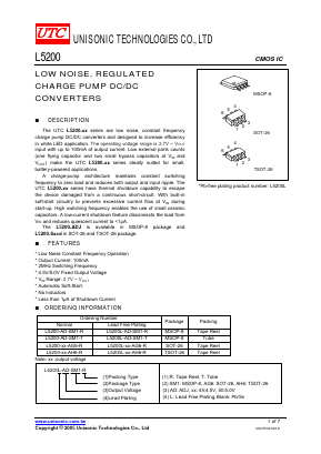 L5200L-AD-AG6-T Datasheet PDF Unisonic Technologies