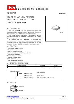 US2075A Datasheet PDF Unisonic Technologies