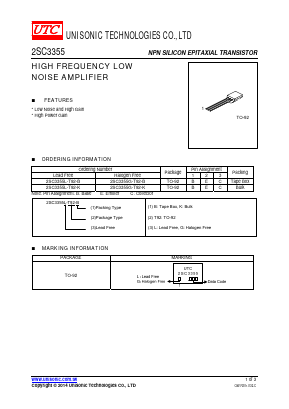 C3355 Datasheet PDF Unisonic Technologies