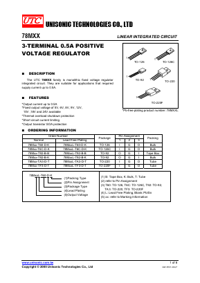78MXXL-T60-B-T Datasheet PDF Unisonic Technologies