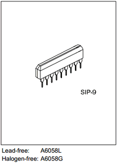 A6058G-G09-T Datasheet PDF Unisonic Technologies