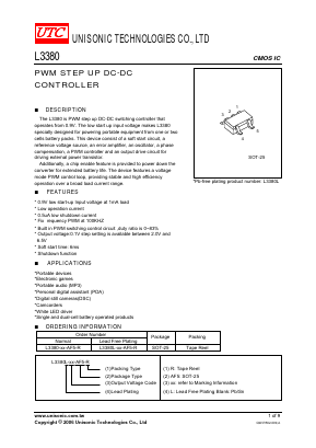 L3380-18-AF5-R Datasheet PDF Unisonic Technologies