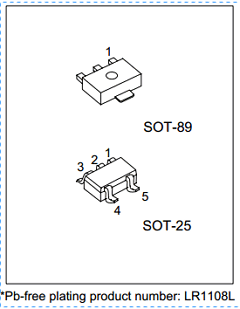 LR1108-18-AF5-R Datasheet PDF Unisonic Technologies