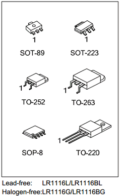 LR1116-50-S08-T Datasheet PDF Unisonic Technologies