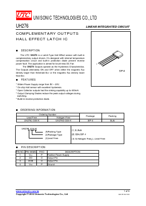 UH276L-G04-K Datasheet PDF Unisonic Technologies