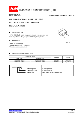 UM605B Datasheet PDF Unisonic Technologies