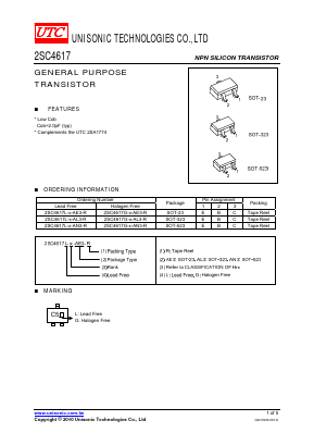 2SC4617 Datasheet PDF Unisonic Technologies