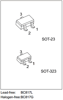 BC817-X-AE3-R Datasheet PDF Unisonic Technologies