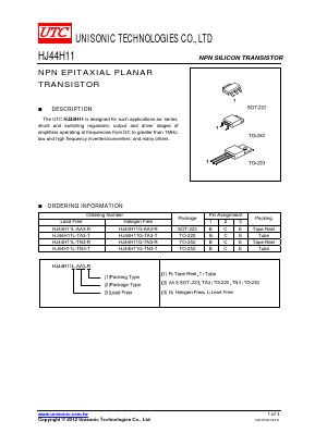 HJ44H11 Datasheet PDF Unisonic Technologies