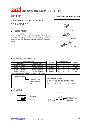 HJ44H11L-TN3-R Datasheet PDF Unisonic Technologies