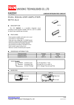 KA22241G-S14-T Datasheet PDF Unisonic Technologies