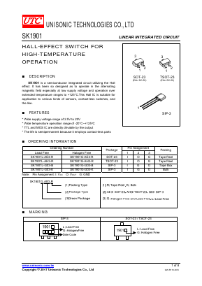 SK1901G-AH3-R Datasheet PDF Unisonic Technologies