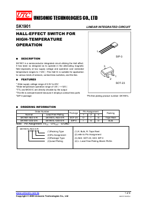 SK1901 Datasheet PDF Unisonic Technologies