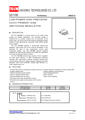 UC1100G-AG6-R Datasheet PDF Unisonic Technologies