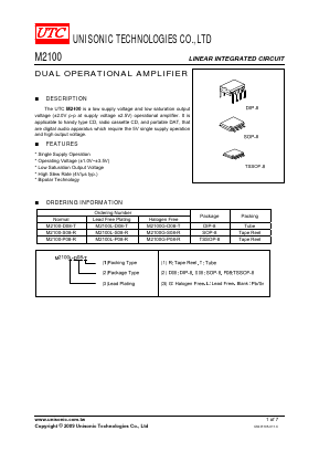 M2100-S08-T Datasheet PDF Unisonic Technologies