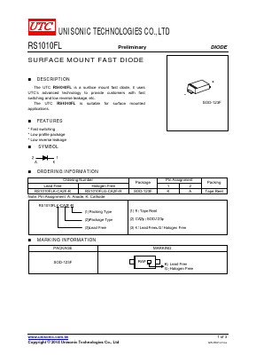 RS1010FLK Datasheet PDF Unisonic Technologies