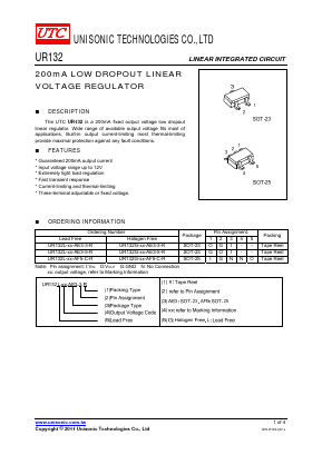 UR132_11 Datasheet PDF Unisonic Technologies