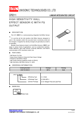 UH211 Datasheet PDF Unisonic Technologies