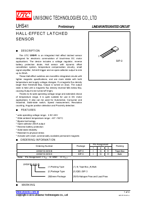 UHS41 Datasheet PDF Unisonic Technologies