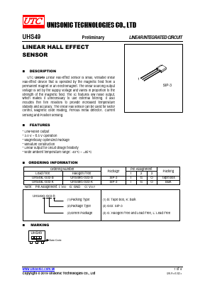 UHS49L-G03-K Datasheet PDF Unisonic Technologies