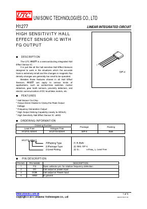 H1277L-G04-K Datasheet PDF Unisonic Technologies