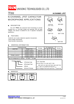 TF202G-X-AQ3-R Datasheet PDF Unisonic Technologies