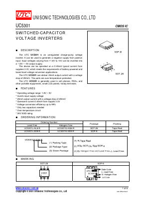 UC5301L-AL6-R Datasheet PDF Unisonic Technologies