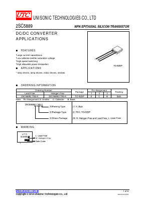 2SC5889G-T9S-K Datasheet PDF Unisonic Technologies