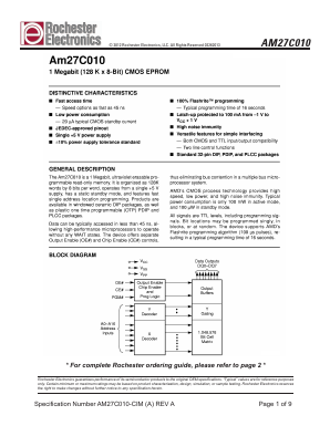 AM27C010-70LC Datasheet PDF Unspecified1