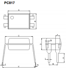 PC817M Datasheet PDF Unspecified1