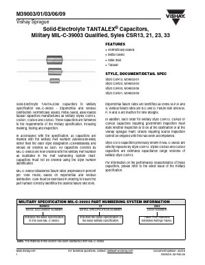 M39003-03 Datasheet PDF Vaishali Semiconductor